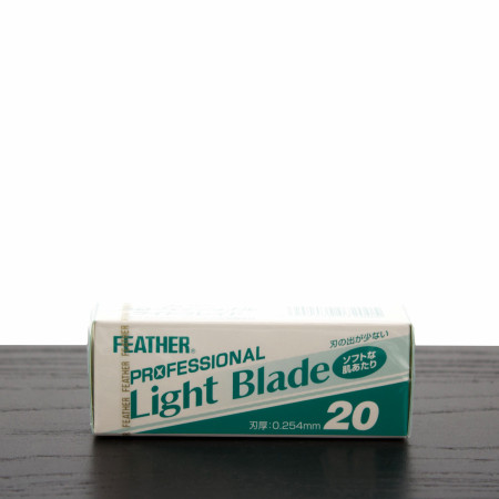 Feather Professional "Light" Single Edge Straight Blade, 20-Pack
